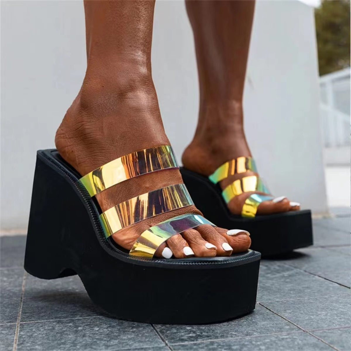 Open Toe Wedge Sandals